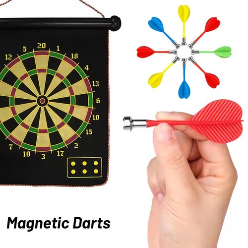 12x Colorful Magnetic Darts Safety Replacement Kids Dartboard Indoor Game Best - Picture 2 of 10