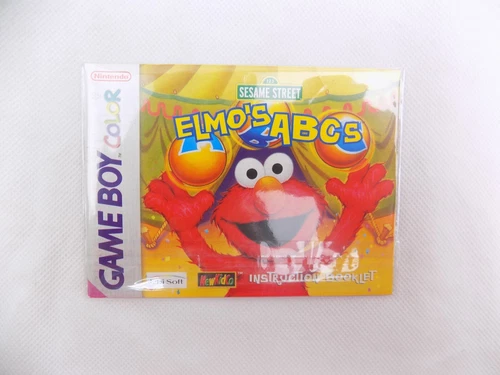 Like New Gameboy Color Elmos ABCs - Manual Only