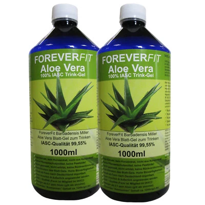 ForeverFit Aloe Vera Barbadensis Miller Trinkgel 2x 1000ml Flasche. 30241