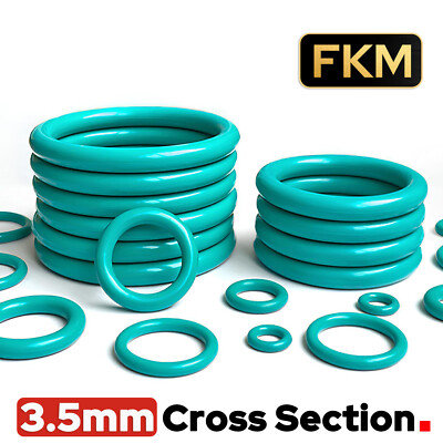 Metric FKM Rubber O-Rings 3.5mm Cross Section 5mm-200mm ID - O Ring Seals