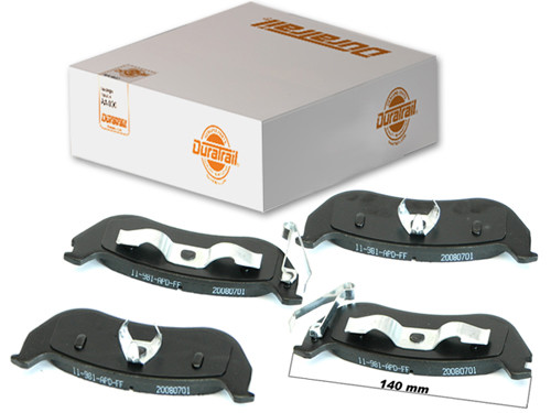 Plaquettes de frein arrière Jeep Wrangler TJ en fonte d'acier et composite premium