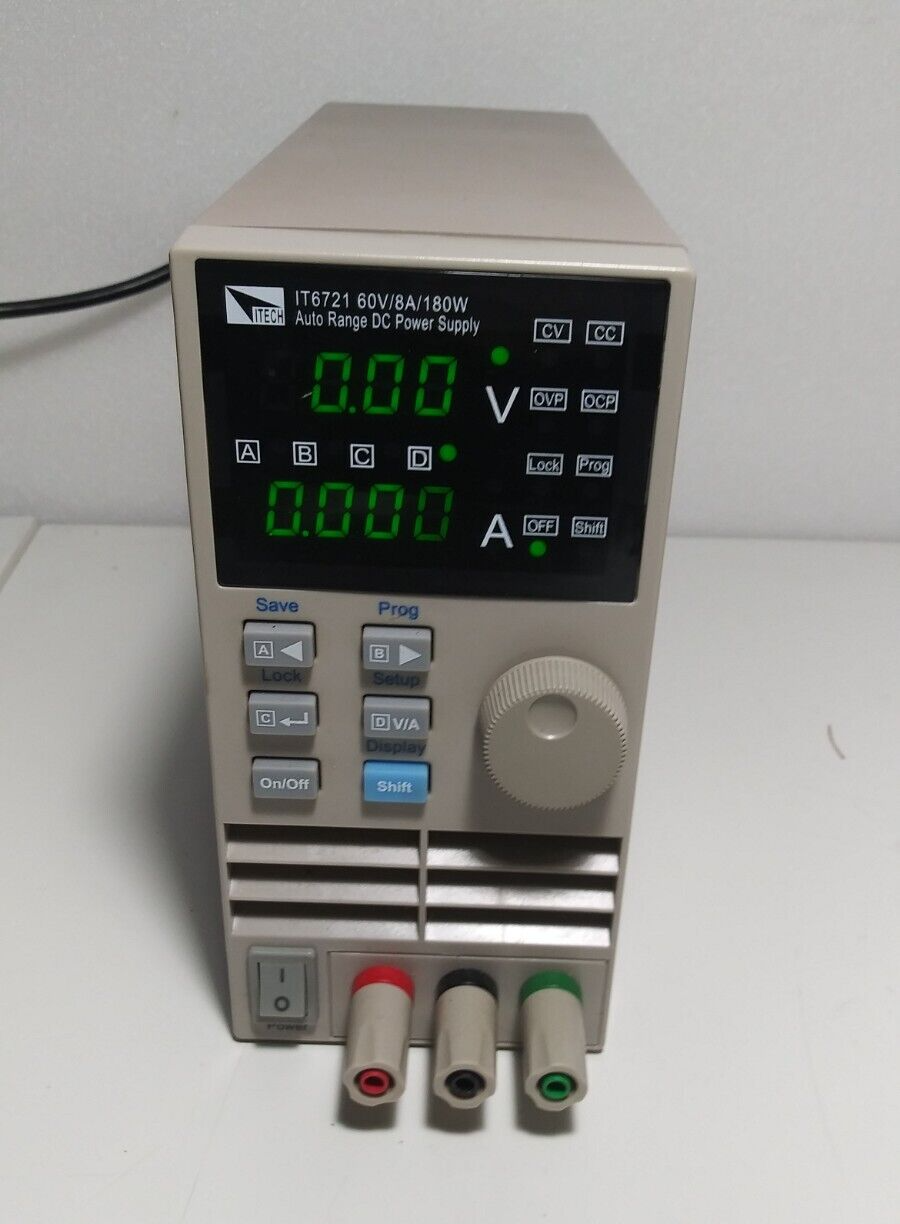 ITECH IT6721 60V 8A 100W DC Power Supply Working Fine Nice shape No Leads/wires