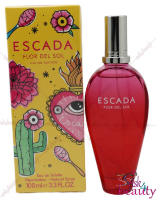 Escada Flor Del Sol 3.4oz/100ml Edt Spray For Women New In Box