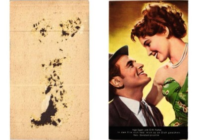 Old postcard postcard O.W.Fischer Inge Egger FILM STAR (595336)