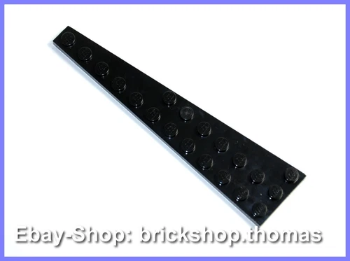 Lego Flügel rechts 12x3 Platte schwarz - 47398 - Black Wedge Plate - NEU / NEW