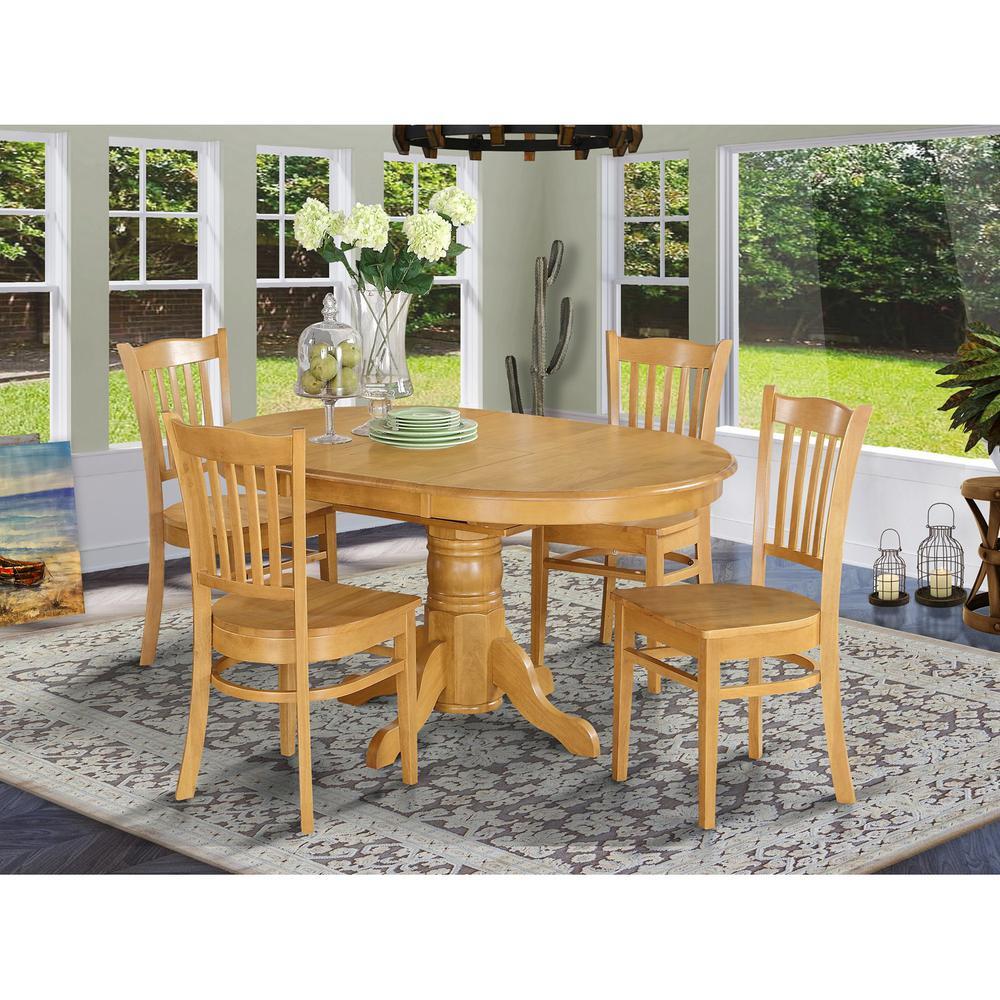 Pc Dining room set for 4- Table with Leaf and Dining Chairs
