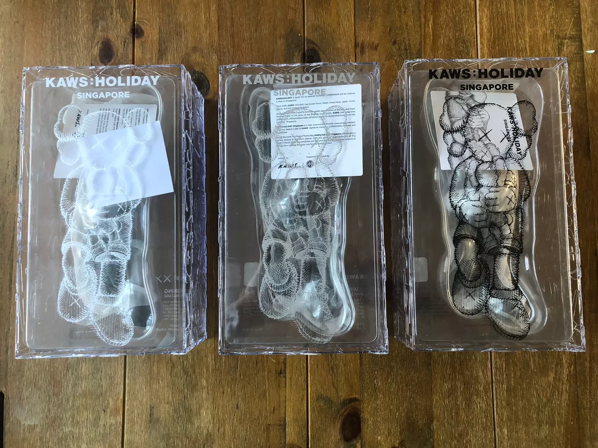 Kaws Holiday Singapore Figure Full Set Brown Grey Black| In Hand | Authentic