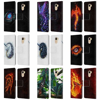 OFFICIAL CHRISTOS KARAPANOS MYTHICAL LEATHER BOOK CASE FOR WILEYFOX & ESSENTIAL