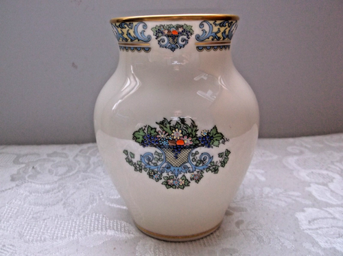 Lenox Autumn Presidential Bone China Vase 4.5" Tall