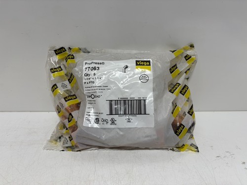 Pack Of (5) VIEGA 77063 1-1/4β Propress 45Β° Elbow Press to Sweat P x FTG *NEW*