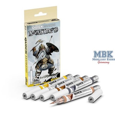 AK Interactive S.L. AK-MQ107 DWARFS - QUICK MARKERS SET