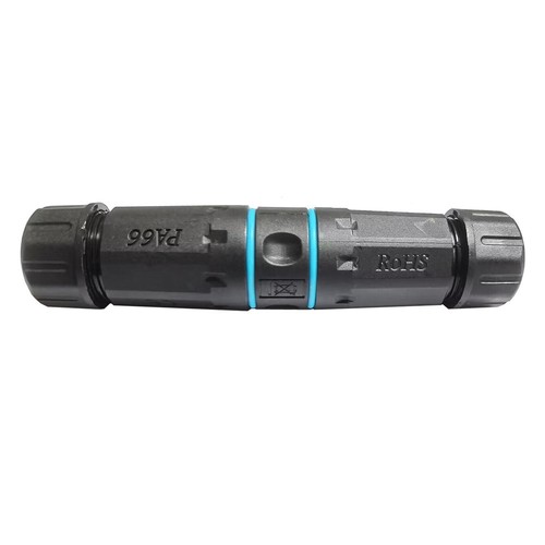 IP68 Waterproof RJ45 Cat6 Gigabit Shielded Female to Female LAN Connector Black - Afbeelding 3 van 10