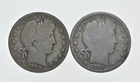 1892-1915 Lot 2 1908-O 1906-O Barber 90% Half Dollars - Coin Collection *020