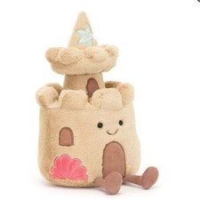 Jellycat Amuseables Sandcastle 11.8" Stuffed Toy - NWT, Perfect Birthday Gift