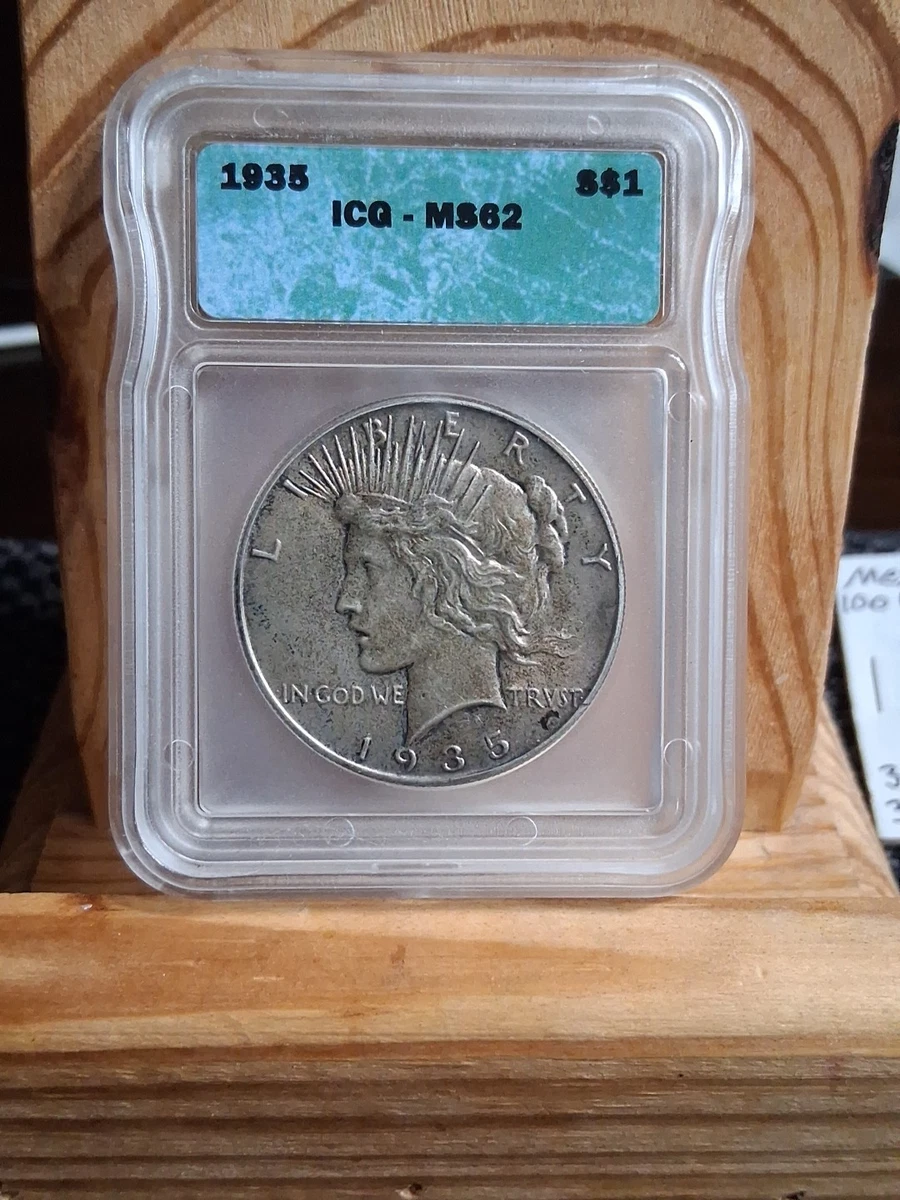 ICG Grade MS 62 Peace US Dollars (1921-1935) for sale | eBay