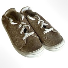 wonder nation Glitter Lace-Up Sneakers in Gold White size 4