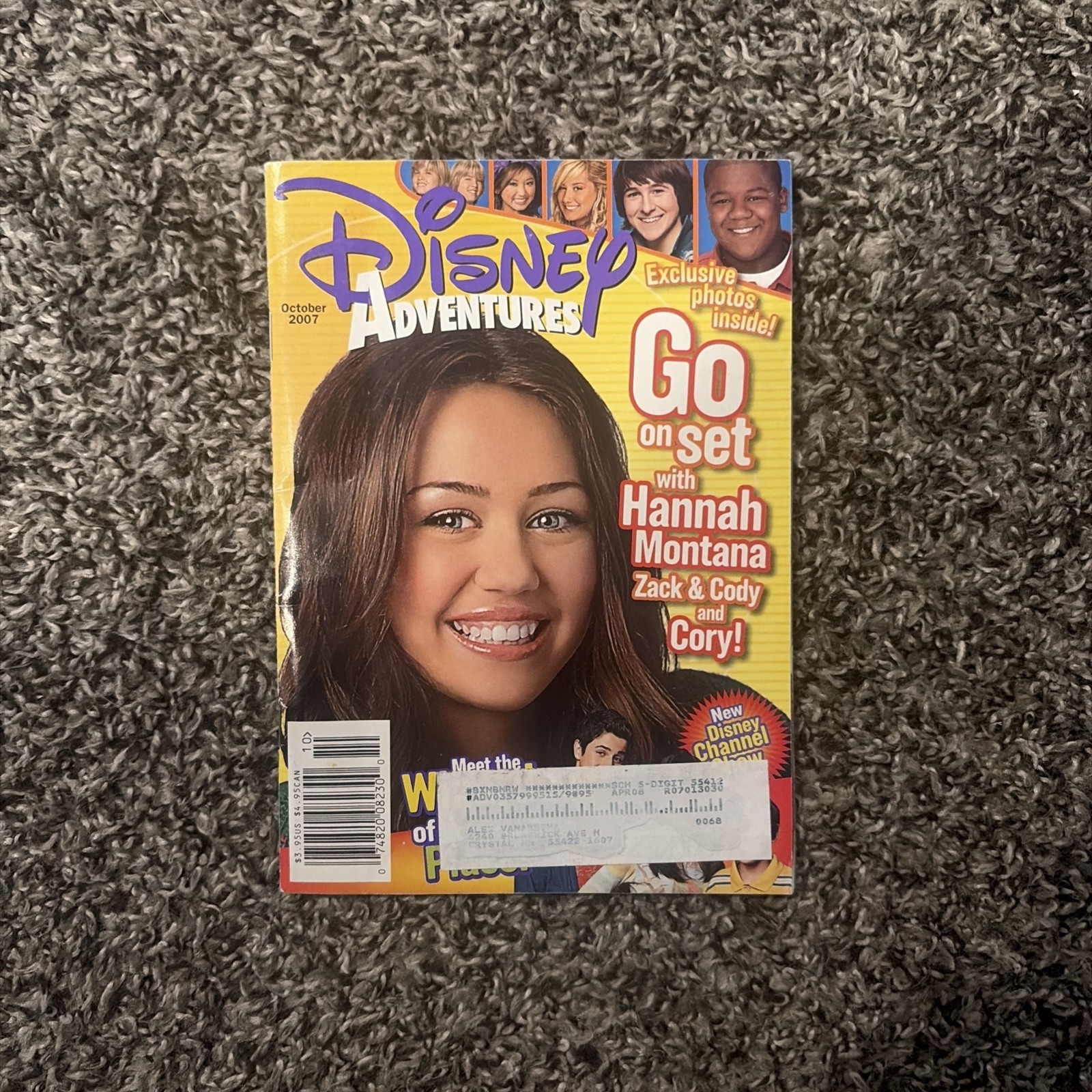 Disney Adventures October 2007 Hannah Montana, Suite Life, Wizards