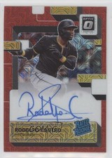 2022 Panini Donruss Optic Red Mojo Prizm 91/99 Rodolfo Castro #RRS-CA Auto 0s1o
