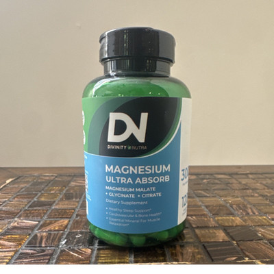 Divinity Nutra Magnesium Ultra Absorb 300mg 120 Capsules Malate Glycinate