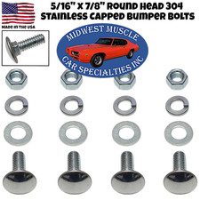 516 X 78 Bumper Bolts Round Head Stainless Steel Front Rear Buick 4pcs L