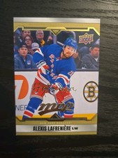 Gold Script 🔥Auto🔥 Alexis Lafreniere 2024-25 MVP Hockey New York Rangers #161