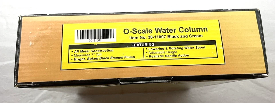Rail King MTH 30-11007 Adjustable Black & Cream Water Column O Scale Die Cast - Image 2 of 4
