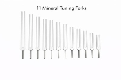   Mineral Nutrients Tuning Forks Set 11-Piece Collection | Sound & Vibrational
