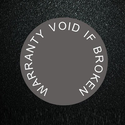 100PCS 10mm Tamper Proof Warranty Printing Paper Sticker WARRANTY VOID IF BROKEN