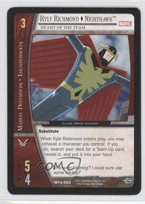 2007 VS System Marvel Team-Up Kyle Richmond - Nighthawk #MTU-060