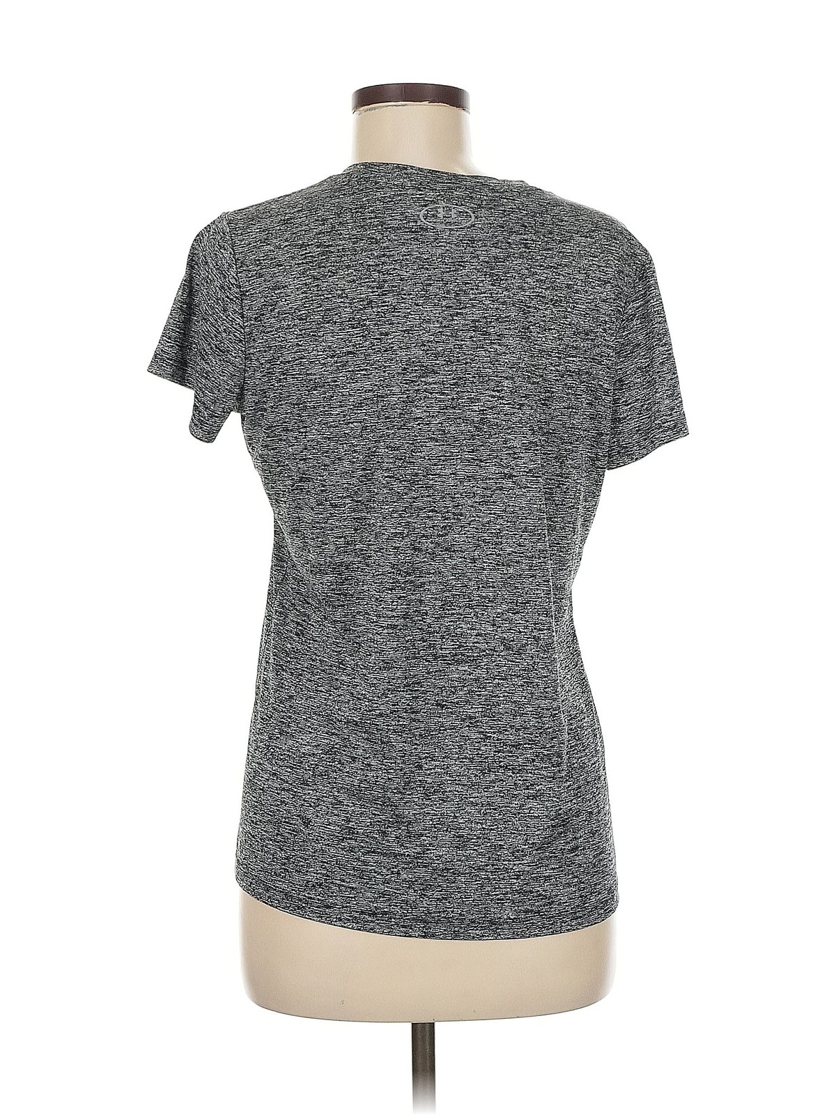 Under Armour Women Gray Short Sleeve T-Shirt M thumbnail 2