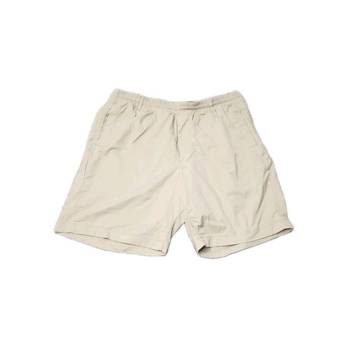 Birddogs Boom Shorts Mens Large Long Beige Blue Lined Gym Pockets Athletic