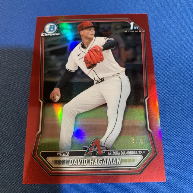 2026 Bowman #BCP-84 David Hagaman True Red Refractor 3/5 Bowman Chrome 1st