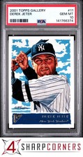 2001 TOPPS GALLERY #11 DEREK JETER YANKEES HOF PSA 10