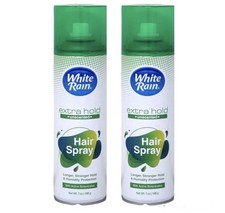 2 CANS White Rain Aerosol Hairspray Unscented Extra Hold Hair Spray 7oz No Scent
