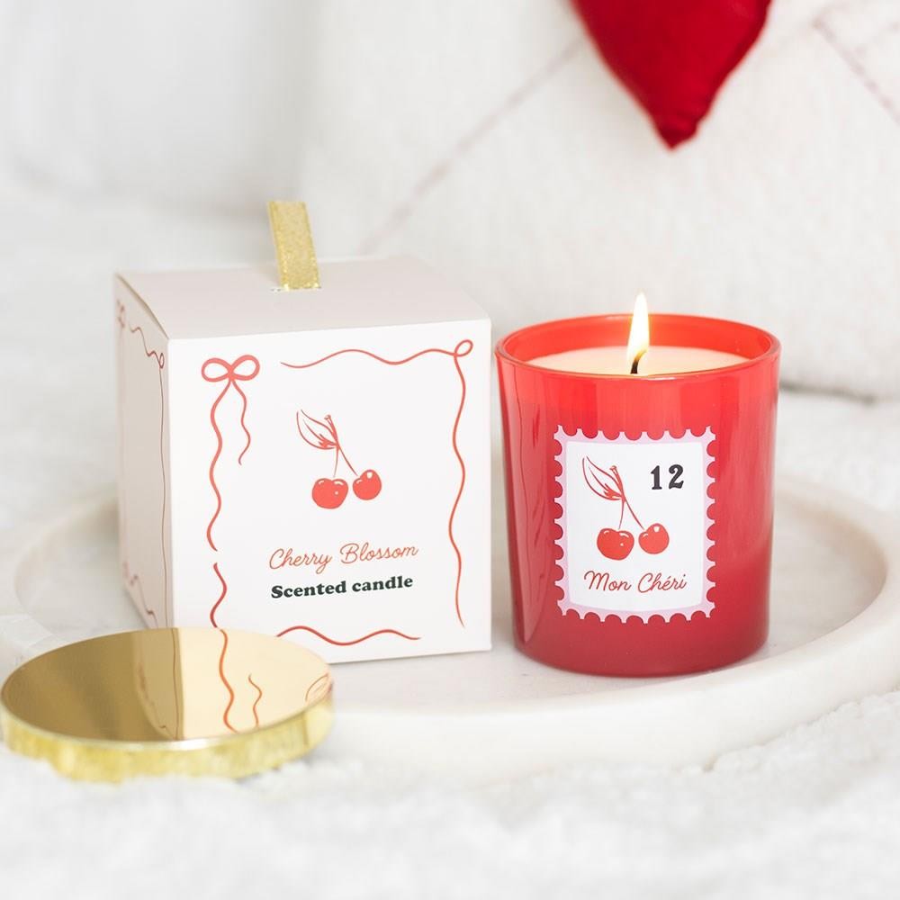 Mon Cheri Cherry Blossom Scented Jar Candle - In Presentation Box
