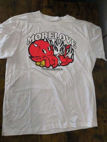 Lonely Hearts Club More Love T Shirt Mens White Size L