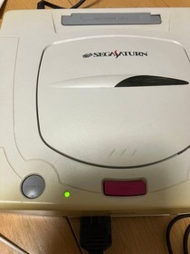 Sega Saturn Console HST-0014 White 2 Controllers Cables Boxed Tested Works 10x11
