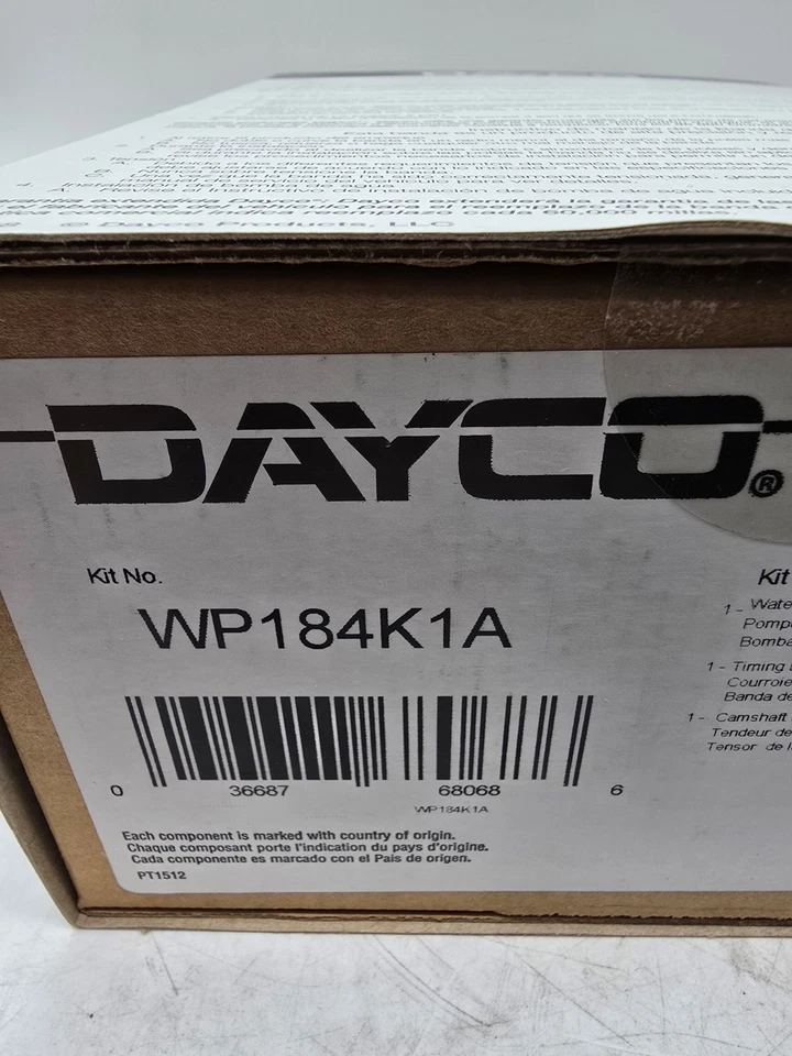 Kit de correa de distribución del motor con bomba de agua Dayco WP184K1A se adapta a Acura Integra 1990 Foto 3 de 4