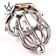 Stainless Steel Male Chastity Device Stealth Lock Rings Constraint Chastity Cage