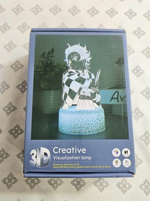 3D CREATIVE VISUALIZATION 7 COLOR REMONT CONTROL COLORFUL NIGHT LAMP FOR BEDROOM
