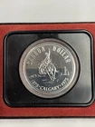 1975 Canadian Calgary Centennial Silver Dollar Coin in Display Case - 0001