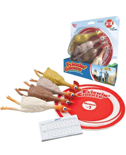 University Games Flickin Chicken Indoor Outdoor Target Toss Game The Go Anywhe - Picture 2 of 11