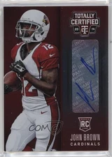 2014 Totally Certified Rookie Signatures Platinum Red /50 John Brown Auto RC