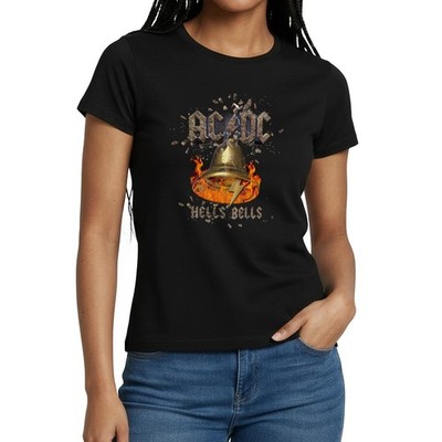 AC/DC Hells Bells Glocke Mit Flammen Frauen T-Shirt