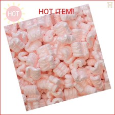 Magicwater Supply - 0.25 Cu Ft - Pink Packing Peanuts - Anti-Static S Shaped Cus