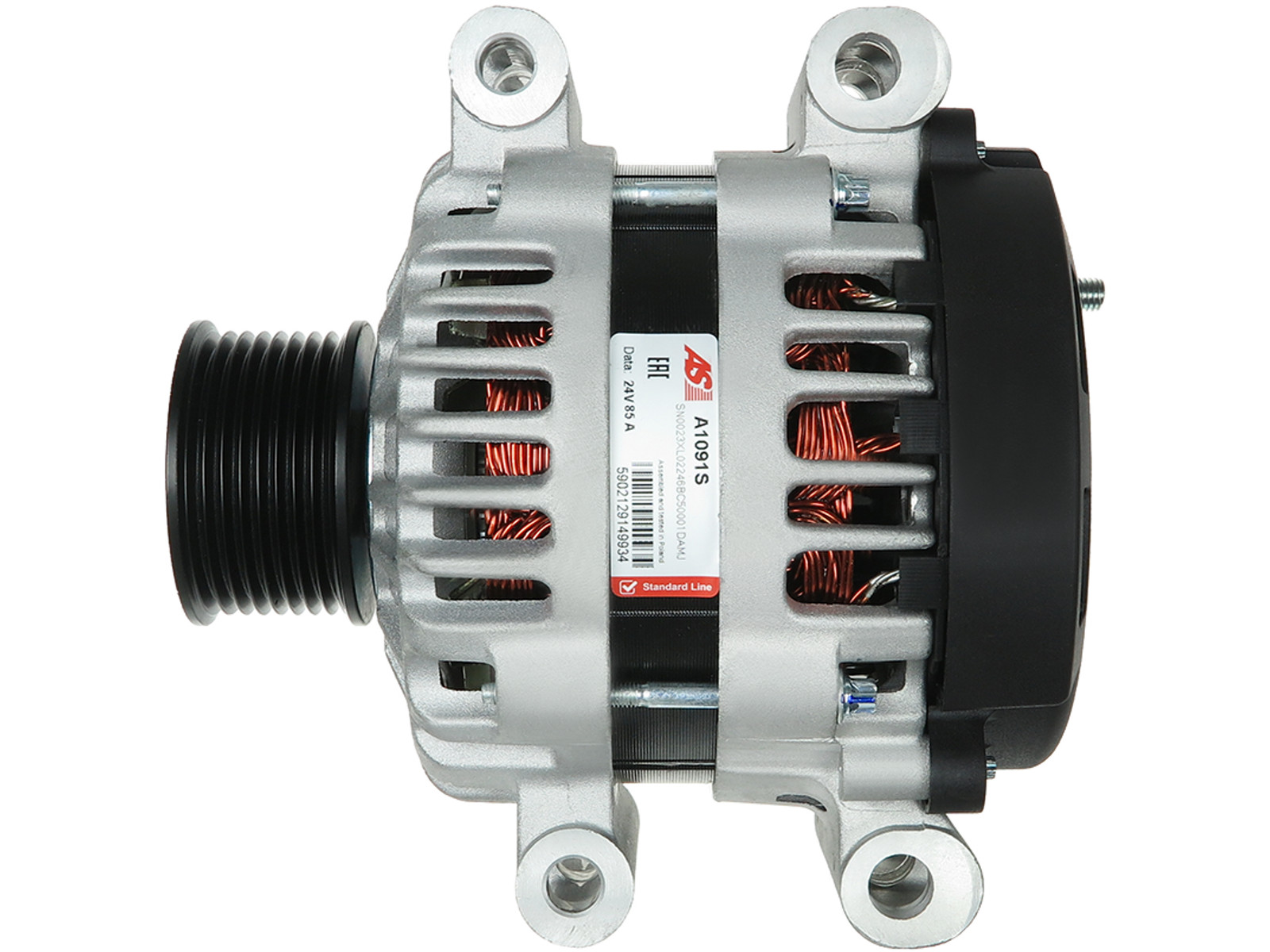 Brand New Alternator 24V 85A w/AP OE 8600366 L196mm OD60mm PL_9105 Fits DELCO