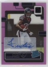 2022 Panini Clearly Donruss Rated Rookie Purple /175 John Metchie III Auto 07lk
