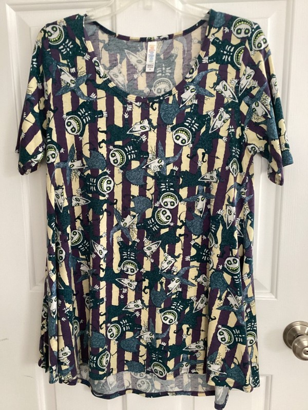 Lularoe Perfect T  size XS  Disney Lock, Shock, Barrel, Nightmare before Xmas