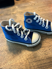 Vintage 1980s Converse Chuck Taylor High Top Blue Toddler Size 4.5 Korea