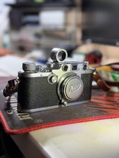 Leica IIIc Rangefinder Camera Body   Leitz Elmar Lens - Ernst Leitz View Finder